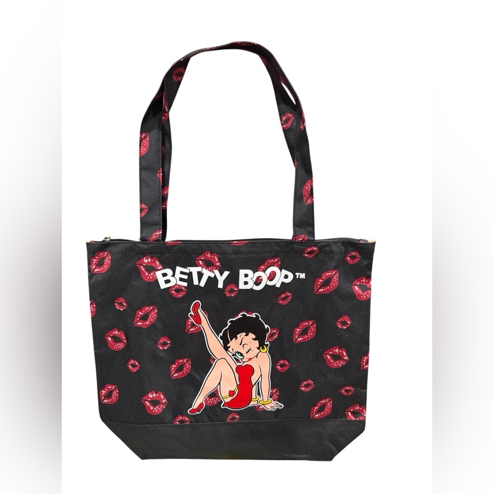 Betty Boop Black Tote Bag with coin pouch & Bundle of 6 Set. (See Pics)